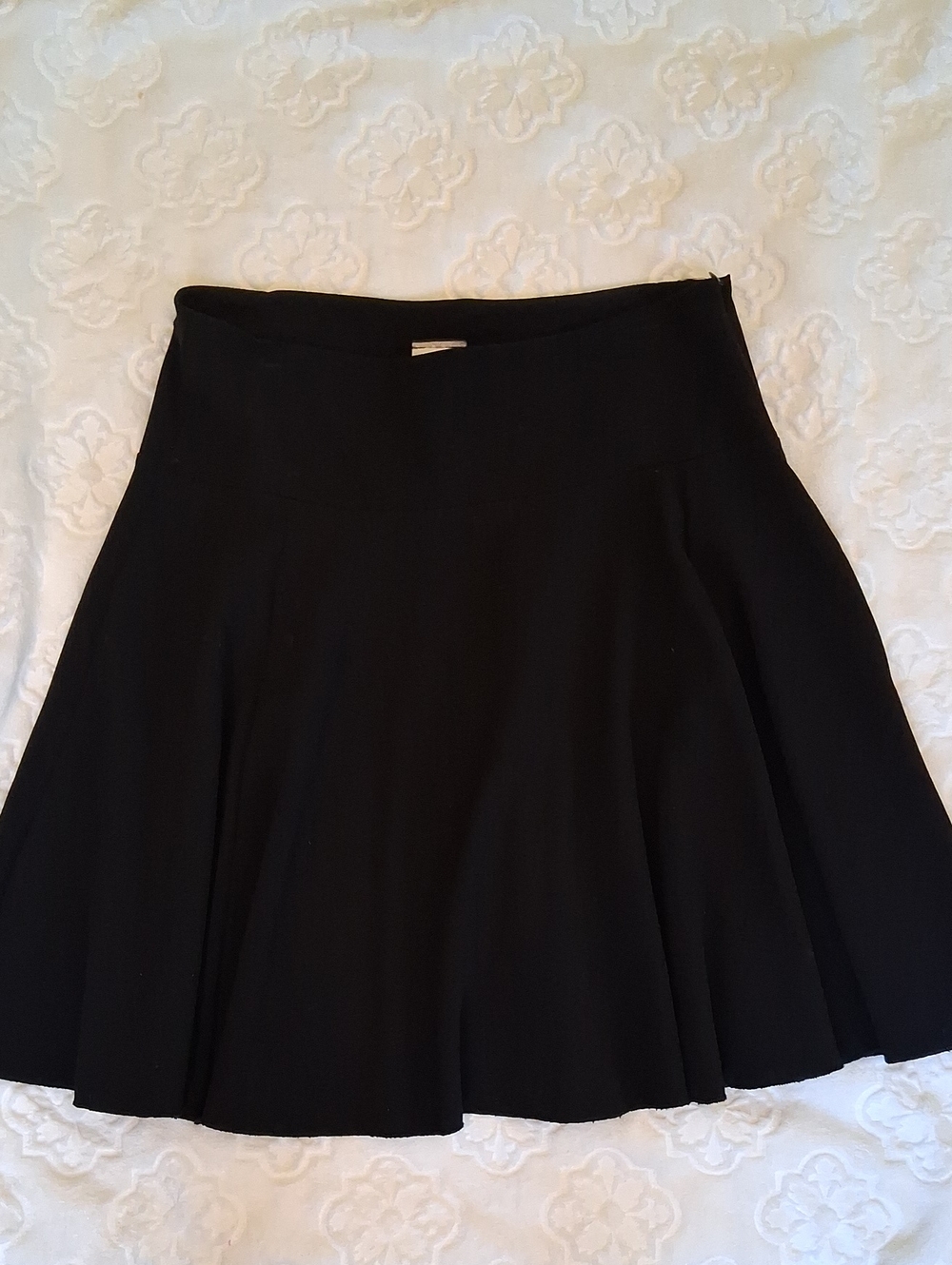 Ing Black Circle Skirt with Flared Silhouette